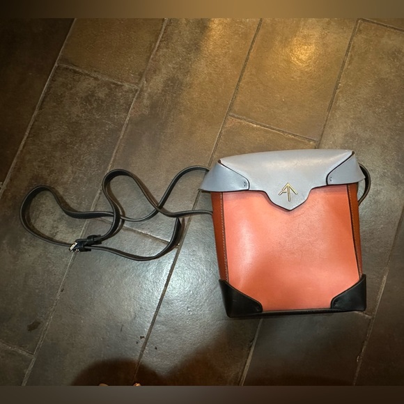 Many Atelier Mini Pristine Handbag in pink, blue, black, - Picture 3 of 6